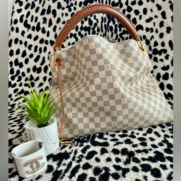💯 Authentic LOUIS VUITTON Damier Azur Artsy bag purse tote - Picture 1 of 15